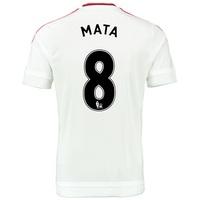 Manchester United Away Baby Kit 2015/16 White with Mata 8 printing, White