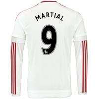 manchester united away shirt 201516 long sleeve white with martial whi ...