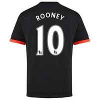 Manchester United Third Shirt 2015/16 - Kids Black with Rooney 10 prin, Black