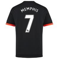 Manchester United Third Shirt 2015/16 - Kids Black with Memphis 7 prin, Black