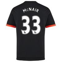 Manchester United Third Shirt 2015/16 - Kids Black with McNair 33 prin, Black