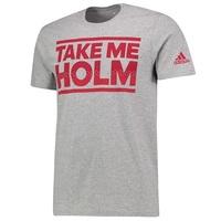 Manchester United Take Me Holm T-Shirt - Grey, Grey