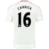 Manchester United Away Baby Kit 2015/16 White with Carrick 16 printing, White