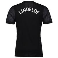Manchester United Away Adi Zero Shirt 2017-18 with Lindelof TBC printi, Black