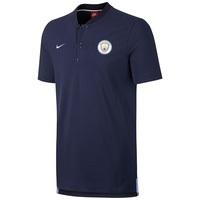 manchester city authentic grand slam polo navy navy