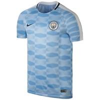 manchester city squad pre match training top light blue blue