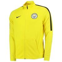 manchester city strike track jacket yellow yellow