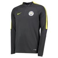 Manchester City Squad Drill Top - Dark Grey - Long Sleeve, Grey
