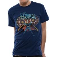 Marvel Comics - Doctor Strange Pose Men\'s Small T-Shirt - Blue