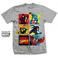 Marvel Comics Marvel Montage Mens Grey T Shirt X Large