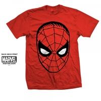 marvel comics spider man big head mens red t shirt x large