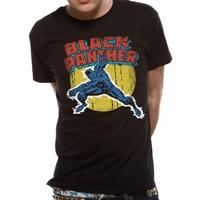 Marvel Comics - Vintage Black Panther Men\'s Large T-Shirt - Black
