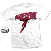 Marvel Comics Daredevil Logo Mens White T Shirt Large