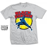 Marvel Comics Black Panther Mens White T-Shirt Small