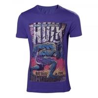 Marvel Comics Incredible Hulk Battles the Inhumans Small Purple T-Shirt