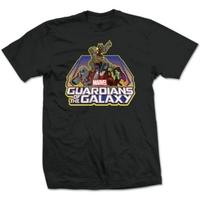 marvel comics mens small t shirt guardians of the galaxy group logo bl ...