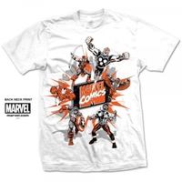 Mavel Comics Marvel Montage 2 Mens White T Shirt X Large