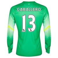 Manchester City Goalkeeper Shirt 2014/15 Lt Green with Caballero 13 pr, Green