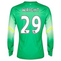 manchester city goalkeeper shirt 201415 lt green with wright 29 print  ...