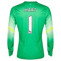 Manchester City Goalkeeper Shirt 2014/15 Lt Green with Hart 1 printing, Green