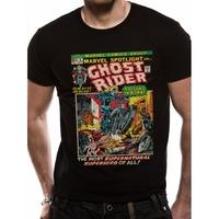 Marvel Comics - Ghostrider Comic Cover Men\'s XX-Large T-Shirt - Black