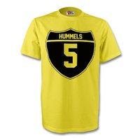 mats hummels borussia dortmund crest tee yellow kids