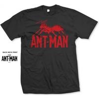 marvel comics ant man logo mens small t shirt black