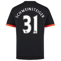 Manchester United Third Shirt 2015/16 - Kids Black with Schweinsteiger, Black