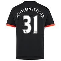 Manchester United Third Shirt 2015/16 - Kids Black with Schweinsteiger, Black