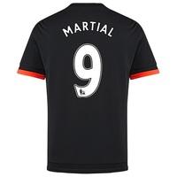 Manchester United Third Shirt 2015/16 - Kids Black with Martial 9 prin, Black