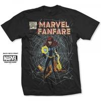 Marvel Comics Marvel Fanfare BW Mens Black T Shirt Medium
