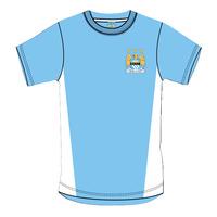 Manchester City Fc Mens Official Short Sleeve Football Crest T-shirt (xxl)