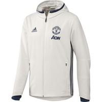 manchester united fc zip up presentation jacket with hood