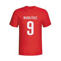 mario mandzukic atletico madrid hero t shirt red kids