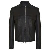 MAISON MARGIELA Double Pocket Leather Jacket