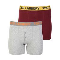 Marshall River Oxblood/Grey Boxers - Tokyo Laundry