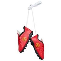 manchester united mini car hanging football boots red