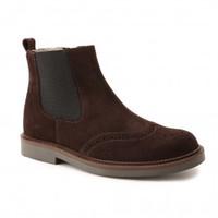 Marlow, Brown Suede Zip-up Classic Boots