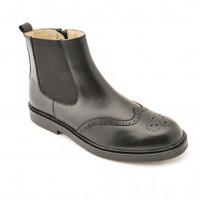 marlow black leather zip up classics boots