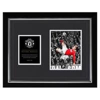 Manchester United Historic Moments - Rooney Overhead Kick Framed Print, Black