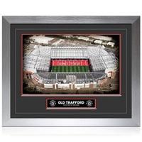 manchester united old trafford hi end framed print 20 x 16 inch black