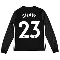 manchester united away shirt 2017 18 kids long sleeve with shaw 23 bla ...