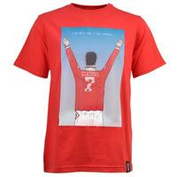 manchester united retro i am cantona t shirt red