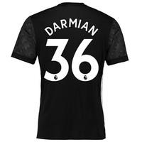 manchester united away shirt 2017 18 with darmian 36 printing black