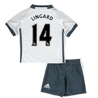 Manchester United Third Mini Kit 2016-17 with Lingard 14 printing, White