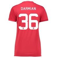 Manchester United Cup Home Shirt 2016-17 - Womens with Darmian 36 prin, Red