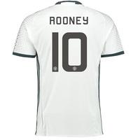 Manchester United Cup Third Shirt 2016-17 with Rooney 10 printing, White