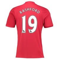 Manchester United Home Shirt 2016-17 with Rashford 19 printing, Red