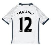 manchester united third shirt 2016 17 kids with smalling 12 printing w ...