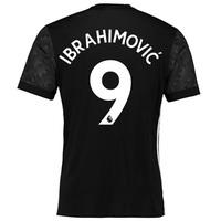 manchester united away shirt 2017 18 with ibrahimovic 9 printing black